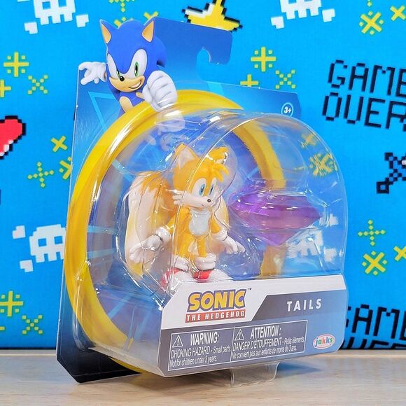 Jakks Pacific Sonic the Hedgehog 2.5" TAILS with Chaos Emerald Collectible - Picture 2 of 11